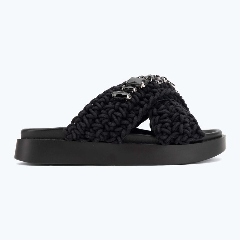 Dámské pantofle INUIKII Woven Stones black 2