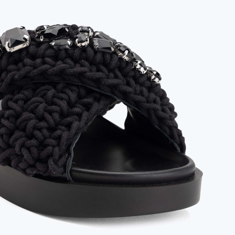Dámské pantofle INUIKII Woven Stones black 7