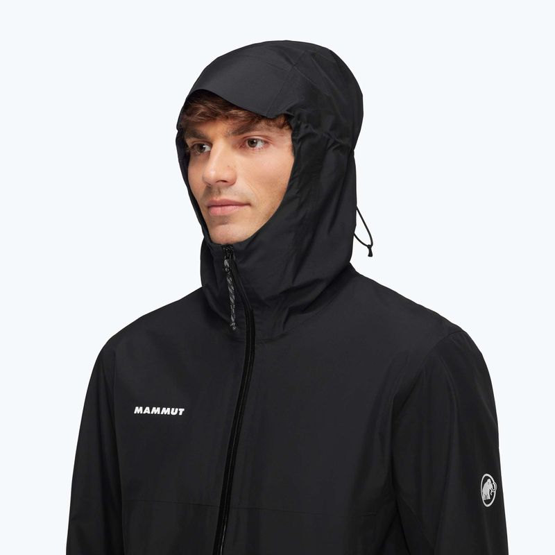 Pánská nepromokavá bunda Mammut Treeline HS Hooded black 4
