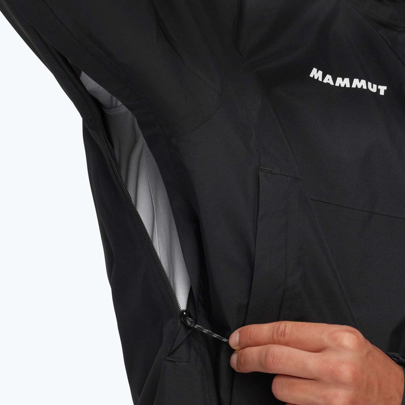 Pánská nepromokavá bunda Mammut Treeline HS Hooded black 6
