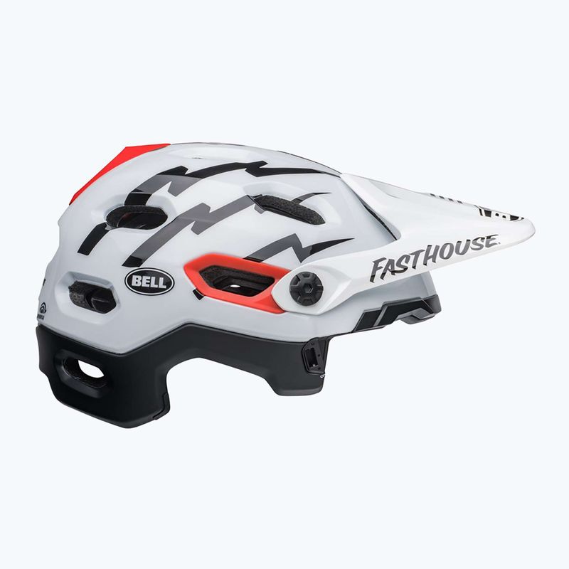 Cyklistická přilba Bell FF Super DH MIPS Spherical fasthouse matte gloss black/white 3