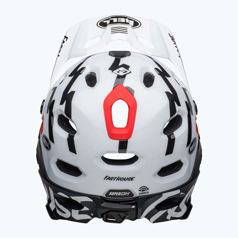 Cyklistická přilba Bell FF Super DH MIPS Spherical fasthouse matte gloss black/white 4