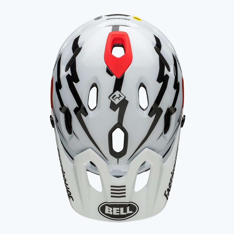Cyklistická přilba Bell FF Super DH MIPS Spherical fasthouse matte gloss black/white 6