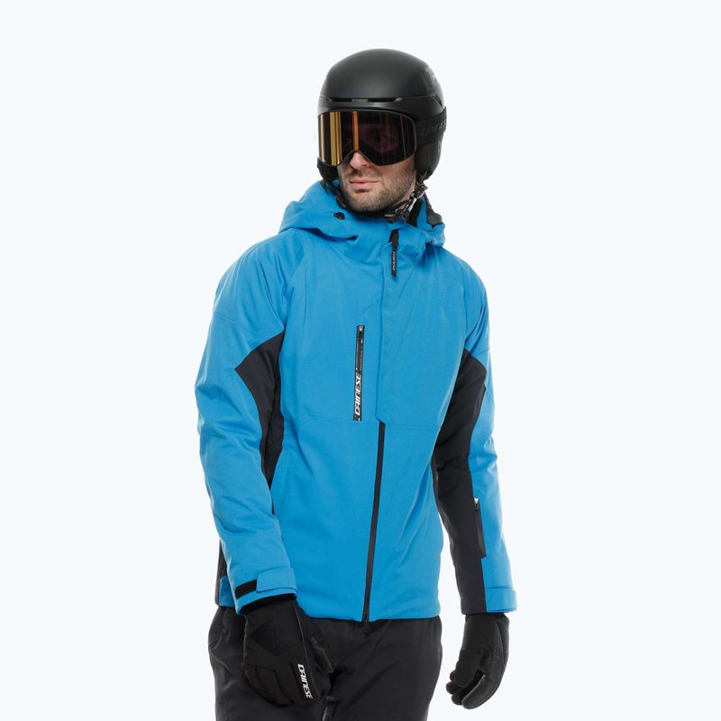 Pánská lyžařská bunda Dainese Etra Aerosense Dry Core Ready blue/stretch limo