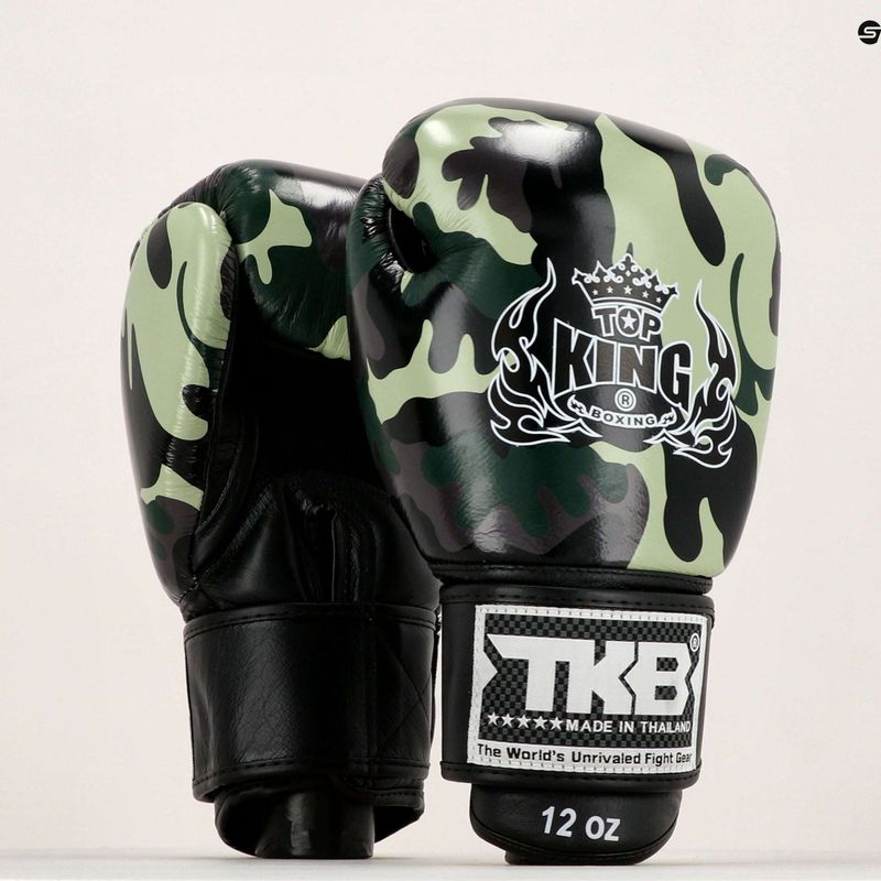 Boxerské rukavice Top King Muay Thai Empower zelené TKBGEM-03A-GN-10OZ 7