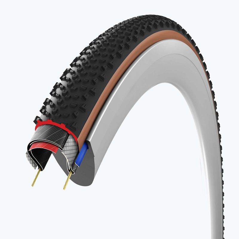 Cyklistická pneumatika Vittoria Terreno T60 G2.0 TLR Gravel Endurance black/brown 4