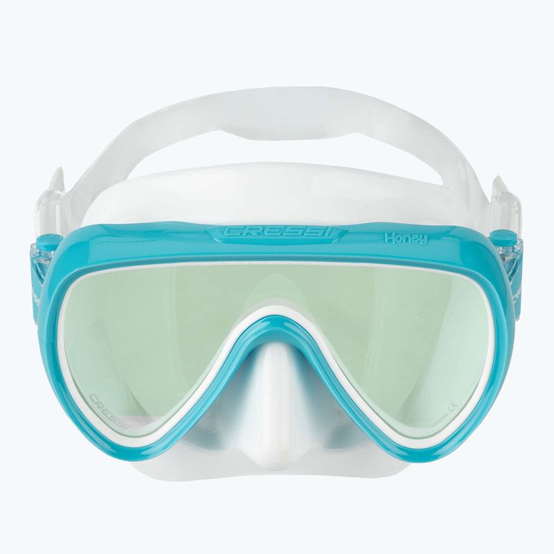 Dámská potápěčská maska Cressi Honey 420 UV white/aquamarine/blue/orange 2