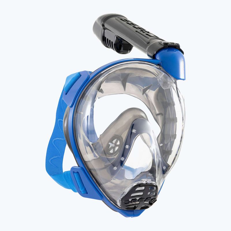 Celoobličejová maska na šnorchlování Cressi Komodo Full Face blue/black