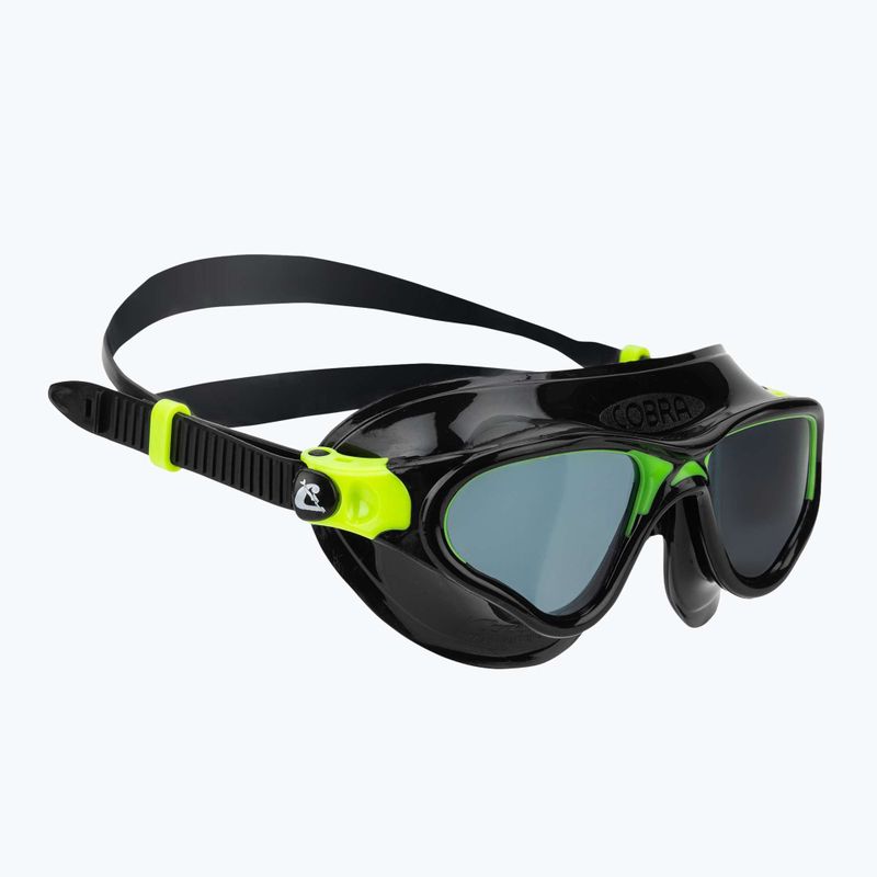 Plavecká maska Cressi Cobra black/black/lime smoked