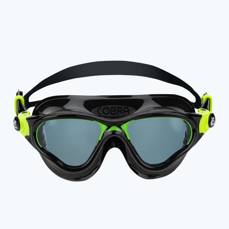 Plavecká maska Cressi Cobra black/black/lime smoked 2
