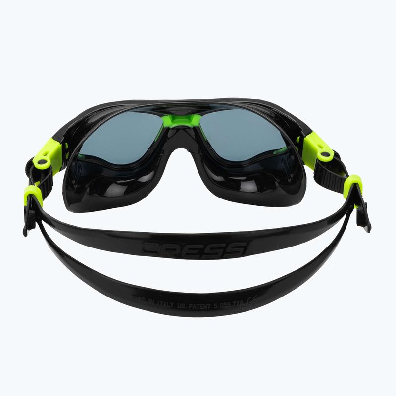 Plavecká maska Cressi Cobra black/black/lime smoked 4