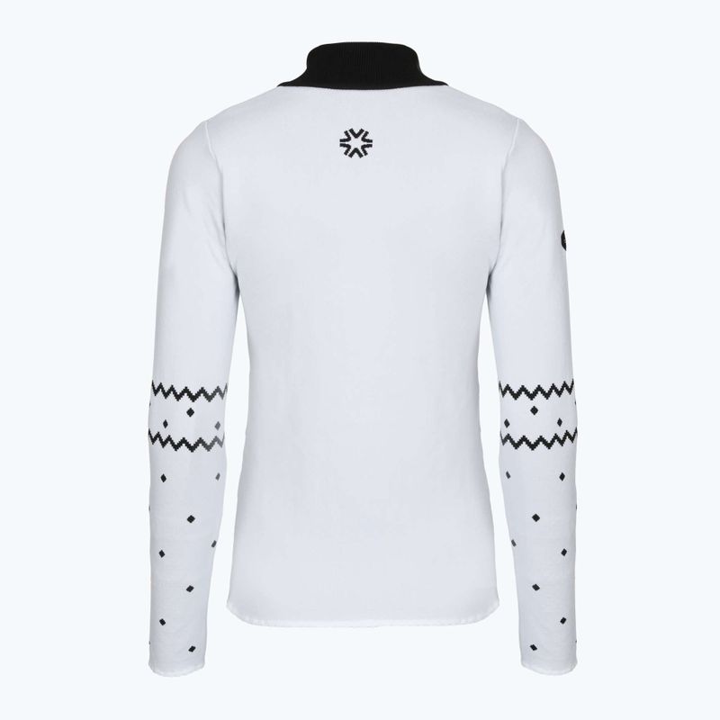 Dámská termo mikina Newland Groenlandia Half Zip white/black 2