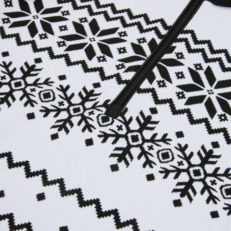 Dámská termo mikina Newland Groenlandia Half Zip white/black 3