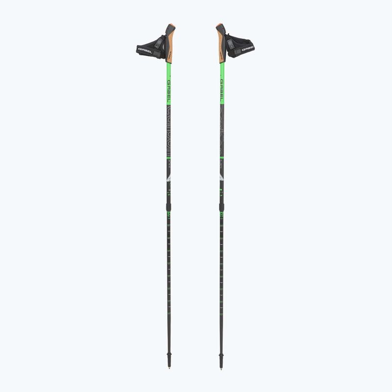 Nordic walking hole GABEL Carbon XT 2S 80 F.L. black/lime
