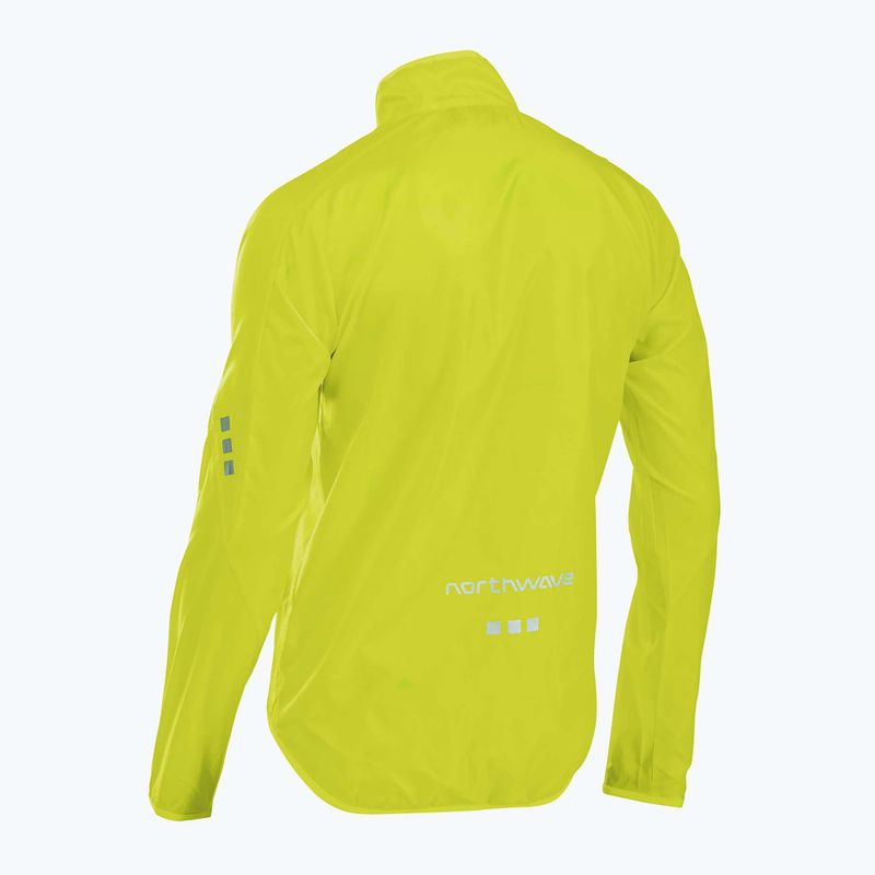 Pánská cyklistická bunda Northwave Vortex 2 yellow fluo 2