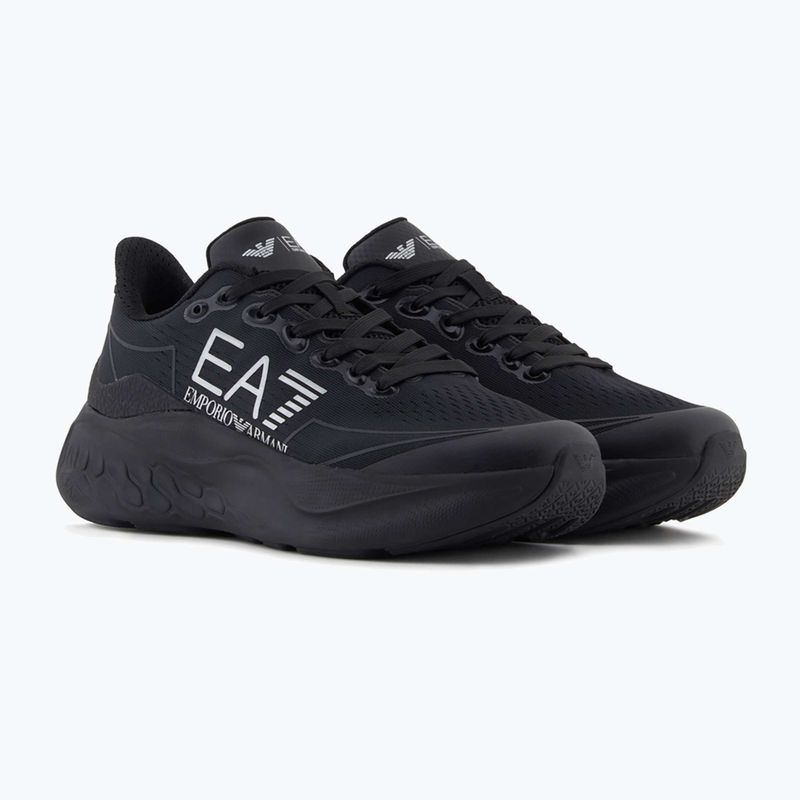 Boty EA7 Emporio Armani Wave Cracking full black / silver 9