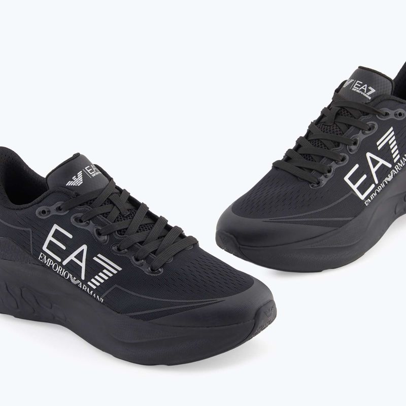 Boty EA7 Emporio Armani Wave Cracking full black / silver 13