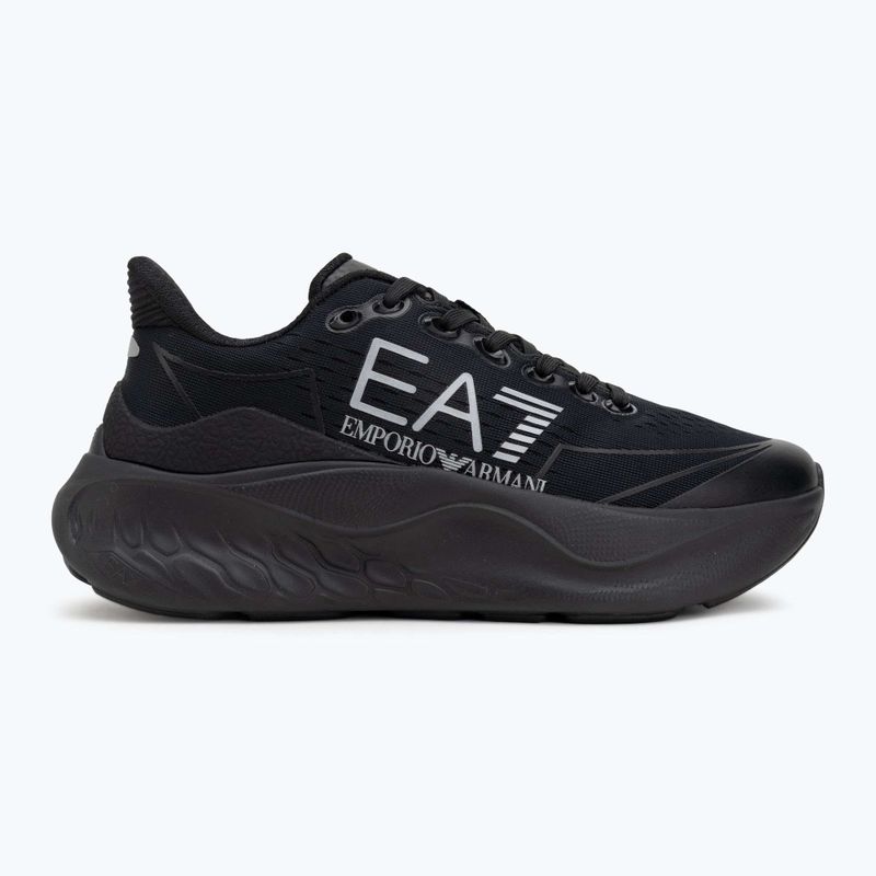 Boty EA7 Emporio Armani Wave Cracking full black / silver 2