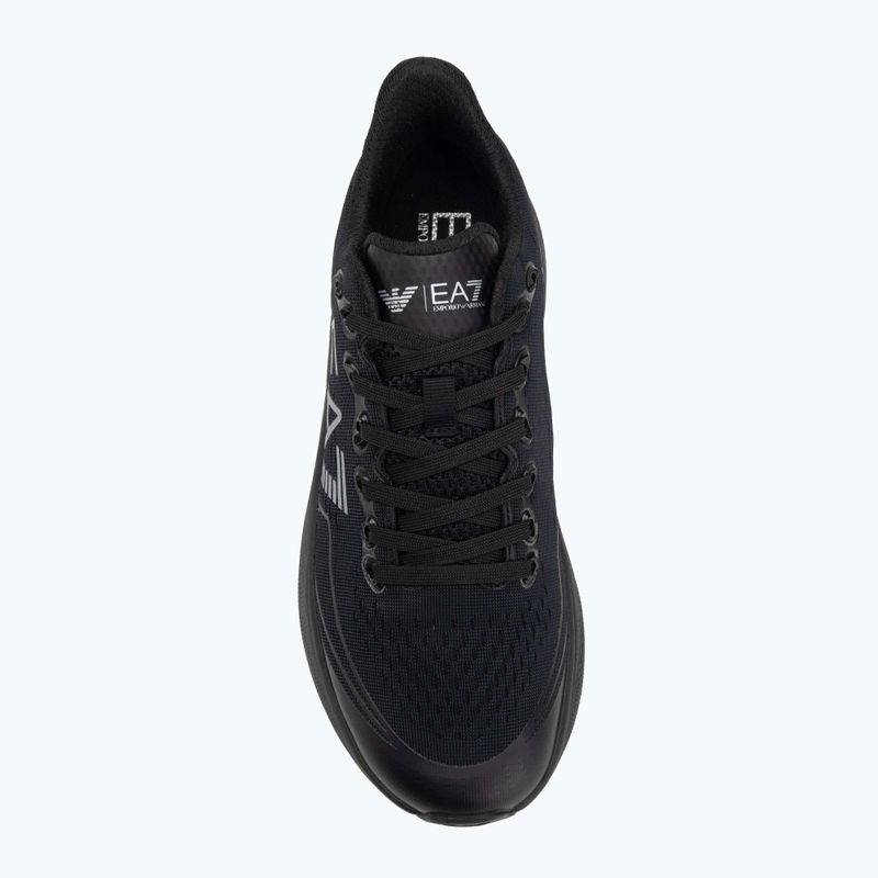Boty EA7 Emporio Armani Wave Cracking full black / silver 5