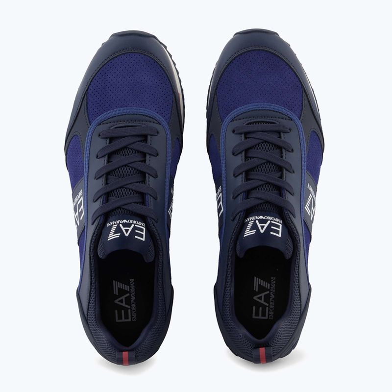 Boty EA7 Emporio Armani Black & White Suede sky captain / deep cobal / mineral 12