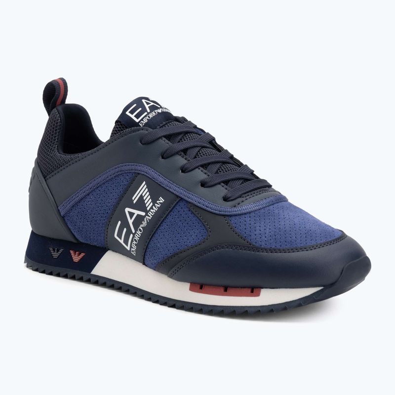 Boty EA7 Emporio Armani Black & White Suede sky captain / deep cobal / mineral