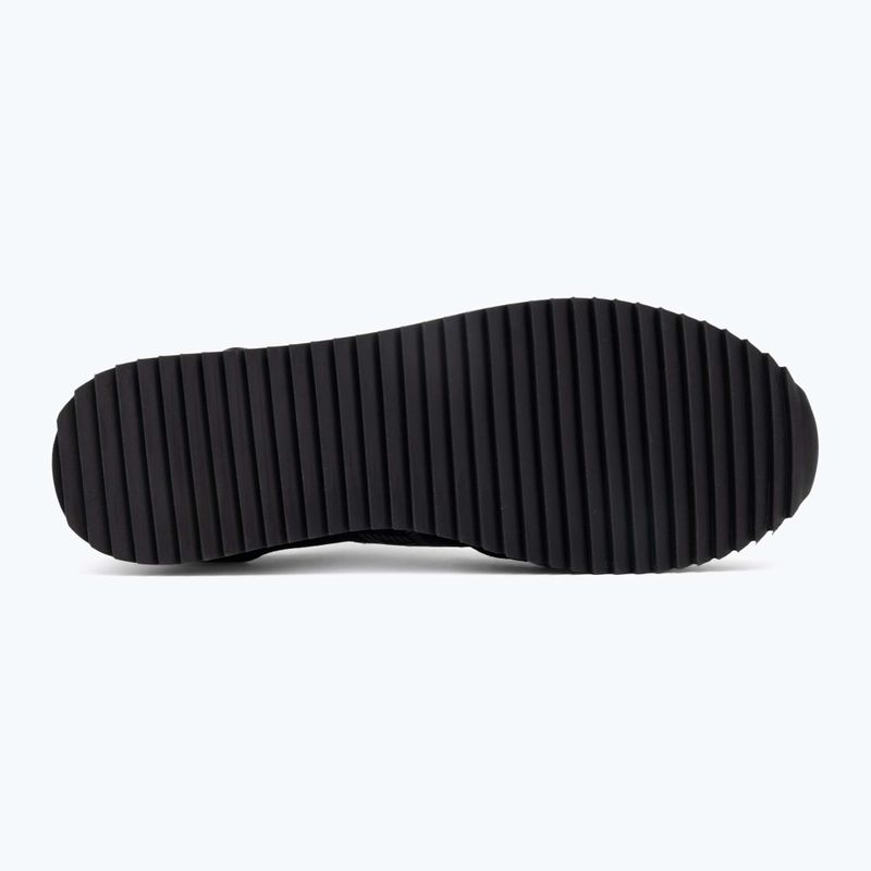 Boty EA7 Emporio Armani Black & White Suede triple black micropunch 4