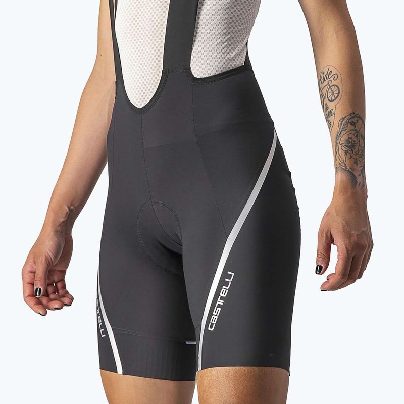 Dámské cyklistické šortky Castelli Velocissima 3 black/silver 3