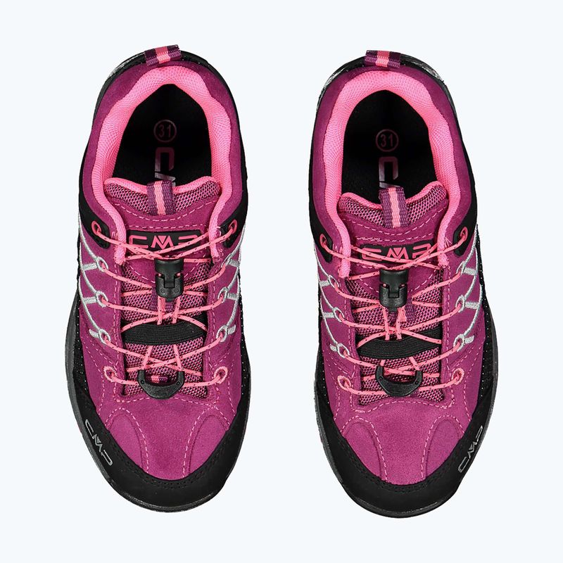 Dětské trekové boty CMP Rigel Low Wp berry / pink fluo 11