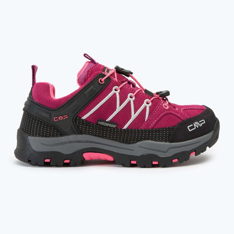 Dětské trekové boty CMP Rigel Low Wp berry / pink fluo 2