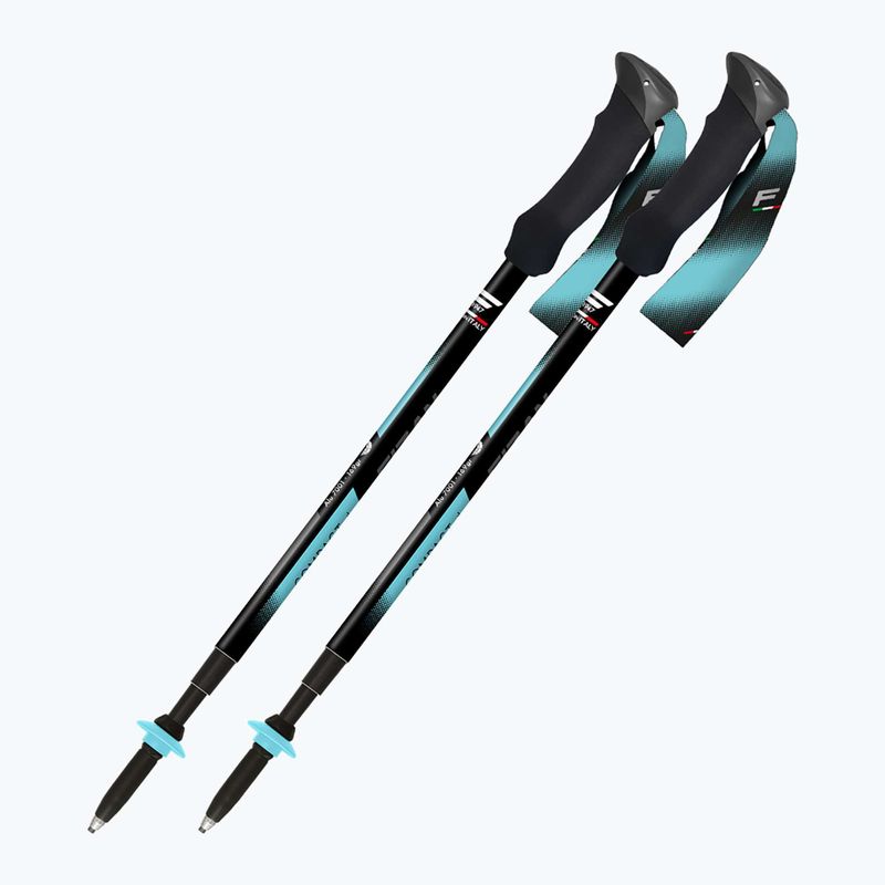 Trekové hole Fizan Compact Tech 4 light blue