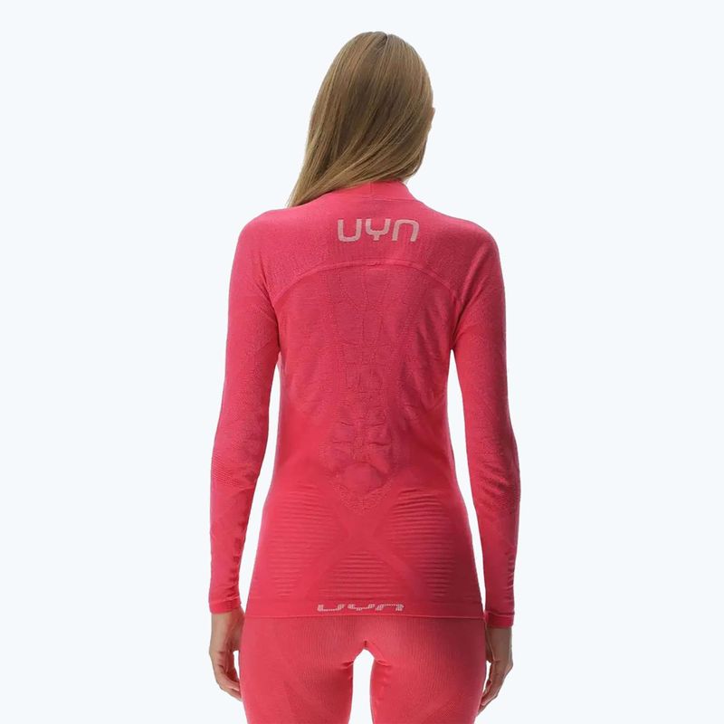 Dámská termoakční mikina UYN Elevation Biomorph LS Turtle Neck pink yarrow 3