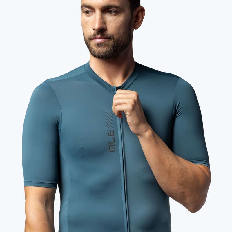 Pánský cyklistický dres Alé Color Block Off Road leaf green 3