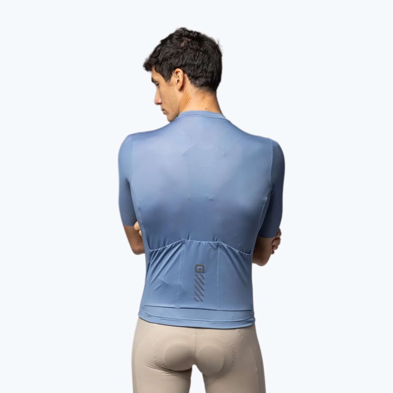 Pánský cyklistický dres Alé Color Block steel blue 2