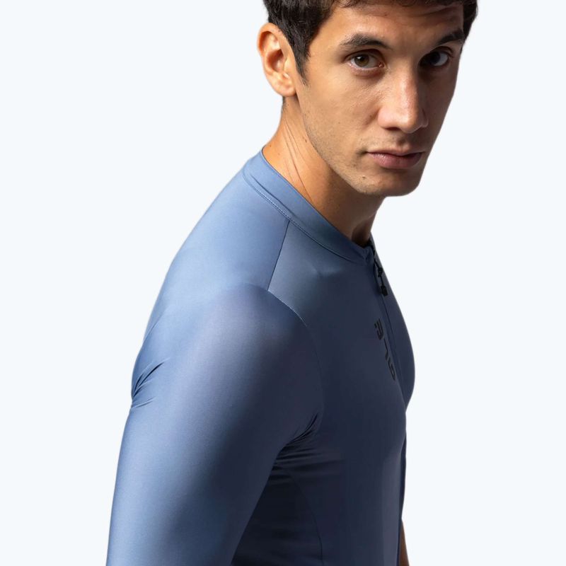 Pánský cyklistický dres Alé Color Block steel blue 4