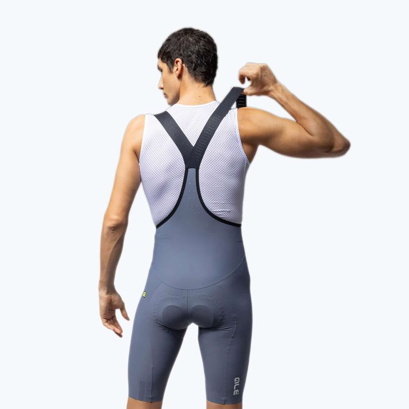 Pánské cyklistické šortky Alé Go Bibshorts steel 2