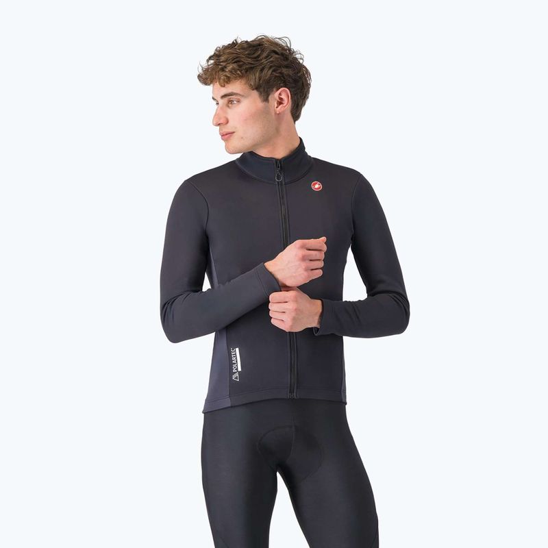 Pánská cyklistická bunda Castelli Entrata 2 light black/dark gray