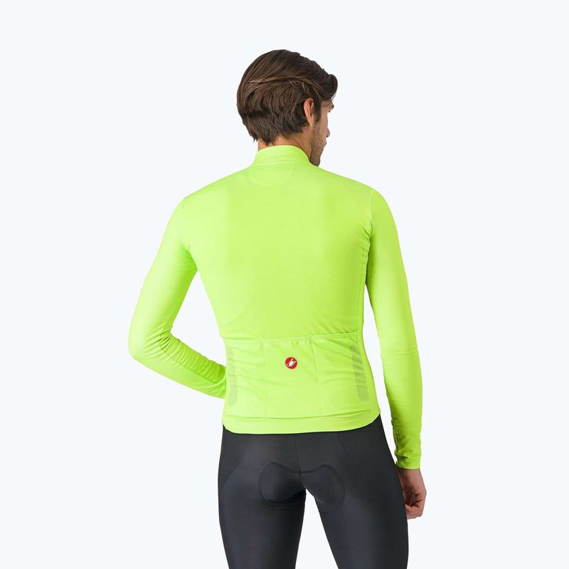 Pánské cyklistické tričko Longsleeve v Castelli Puro 4 electric lime 2