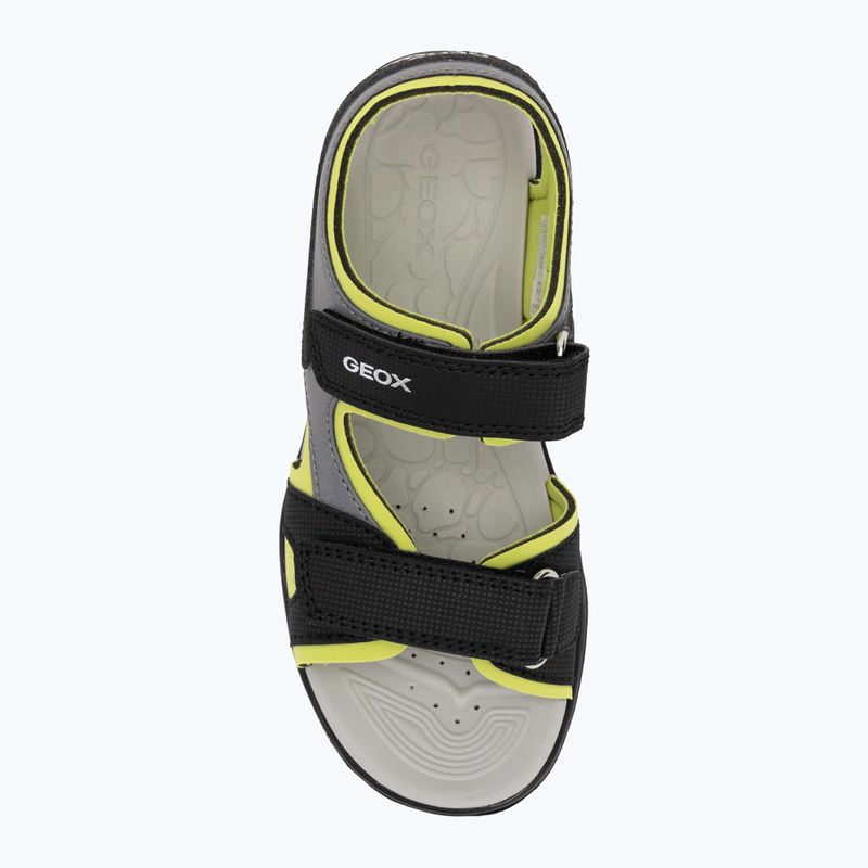 Dětské sandály Geox Vaniett black/light green 5