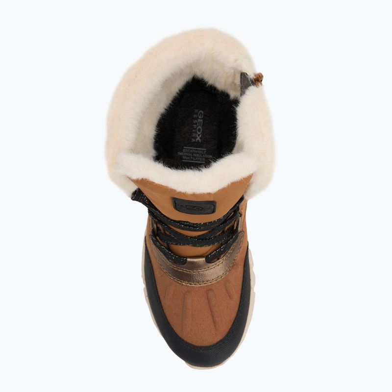 Dětské sněhule Geox Flexyper ABX whisky / black 5