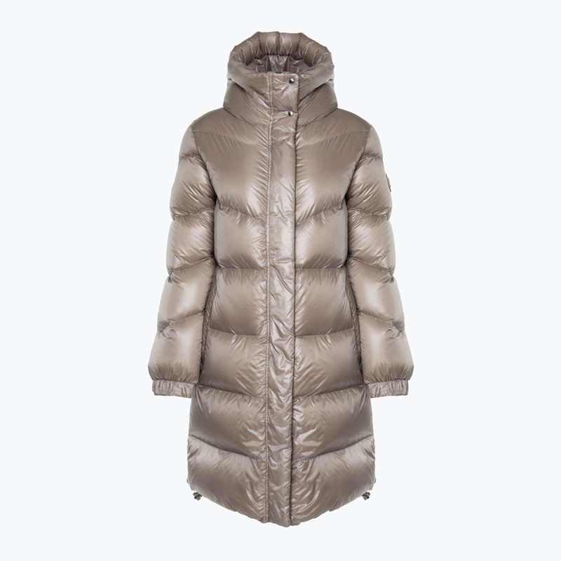 Dámská bunda Woolrich Aliquippa Long Puffer light taupe