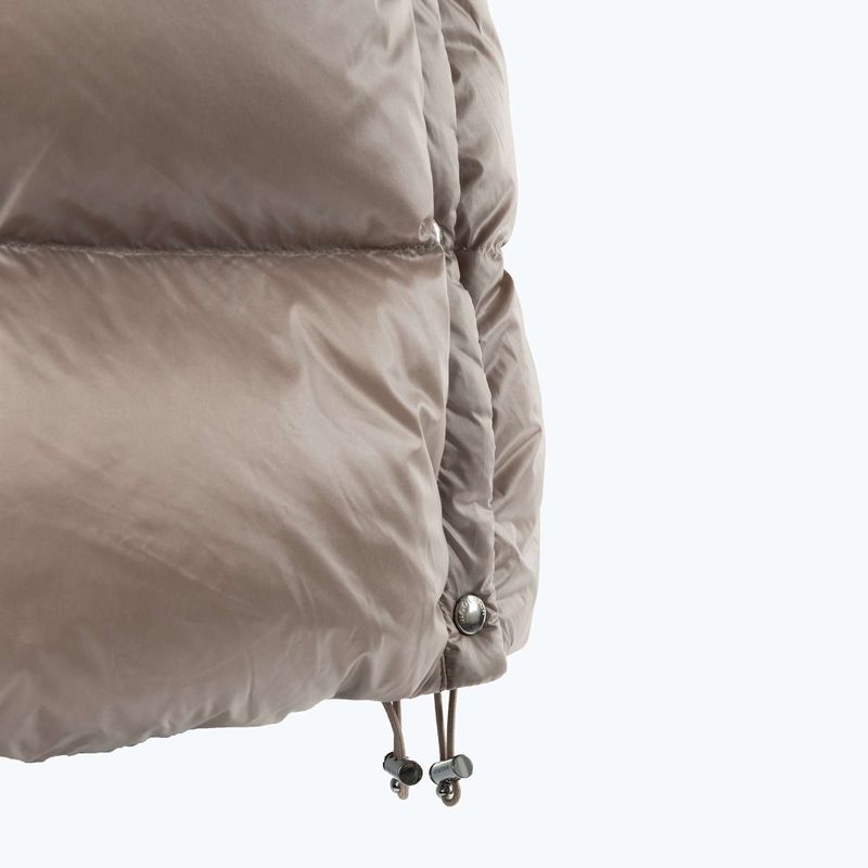 Dámská bunda Woolrich Aliquippa Long Puffer light taupe 5