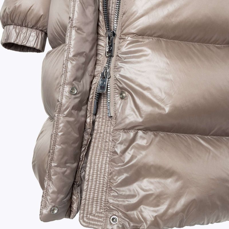 Dámská bunda Woolrich Aliquippa Long Puffer light taupe 6