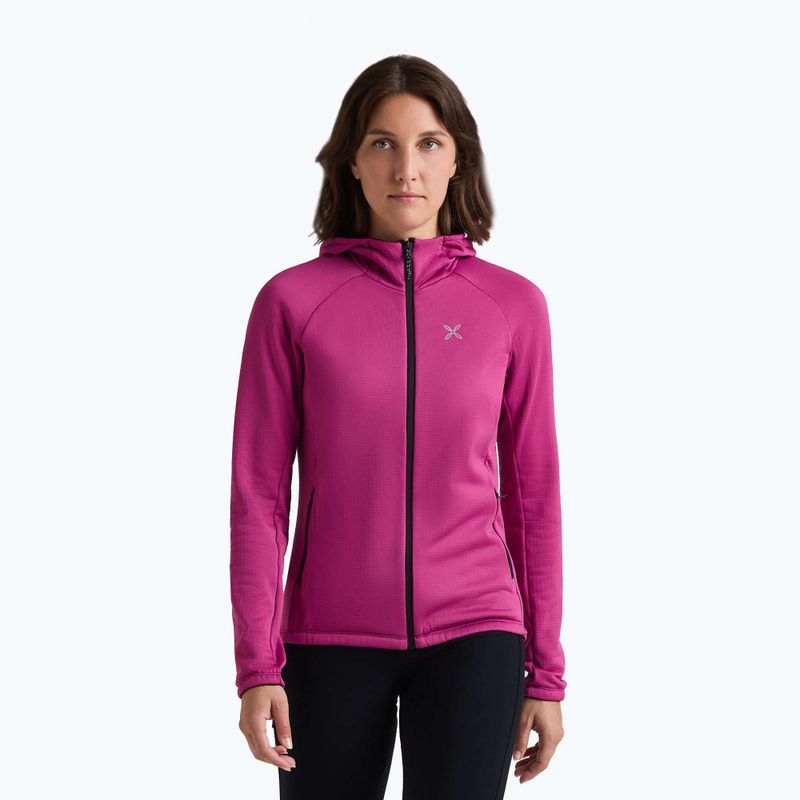 Dámská mikina Montura Fadis Grid Hooded Maglia Baton Rouge