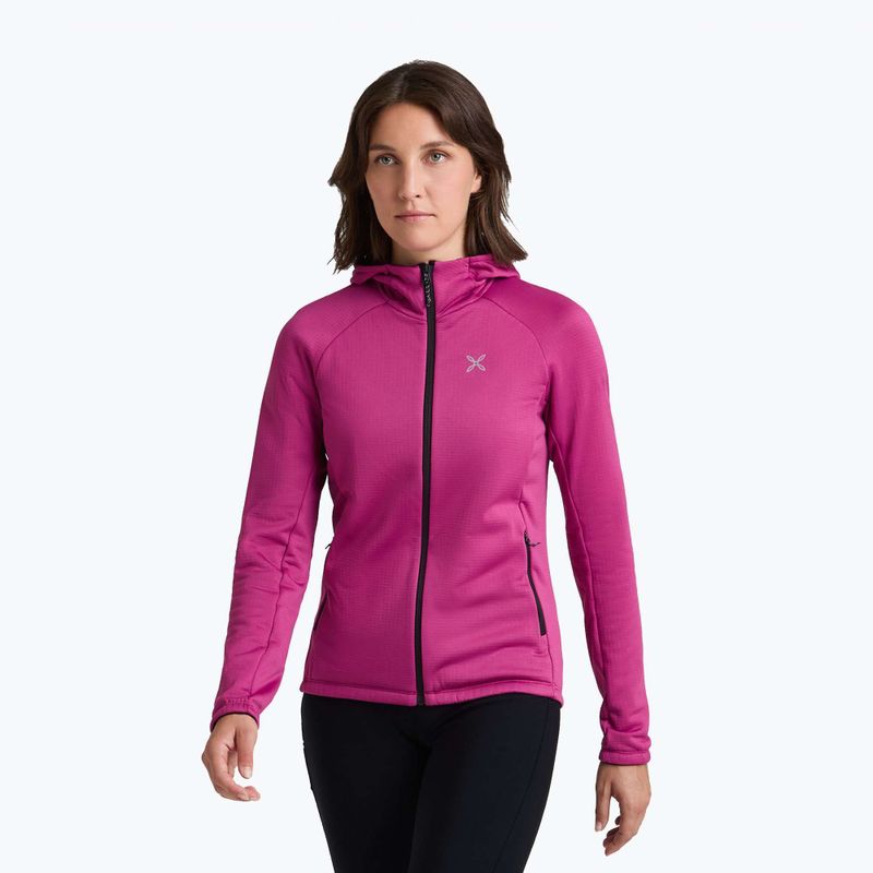 Dámská mikina Montura Fadis Grid Hooded Maglia Baton Rouge 4