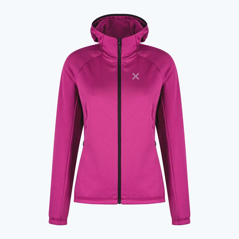 Dámská mikina Montura Fadis Grid Hooded Maglia Baton Rouge 7