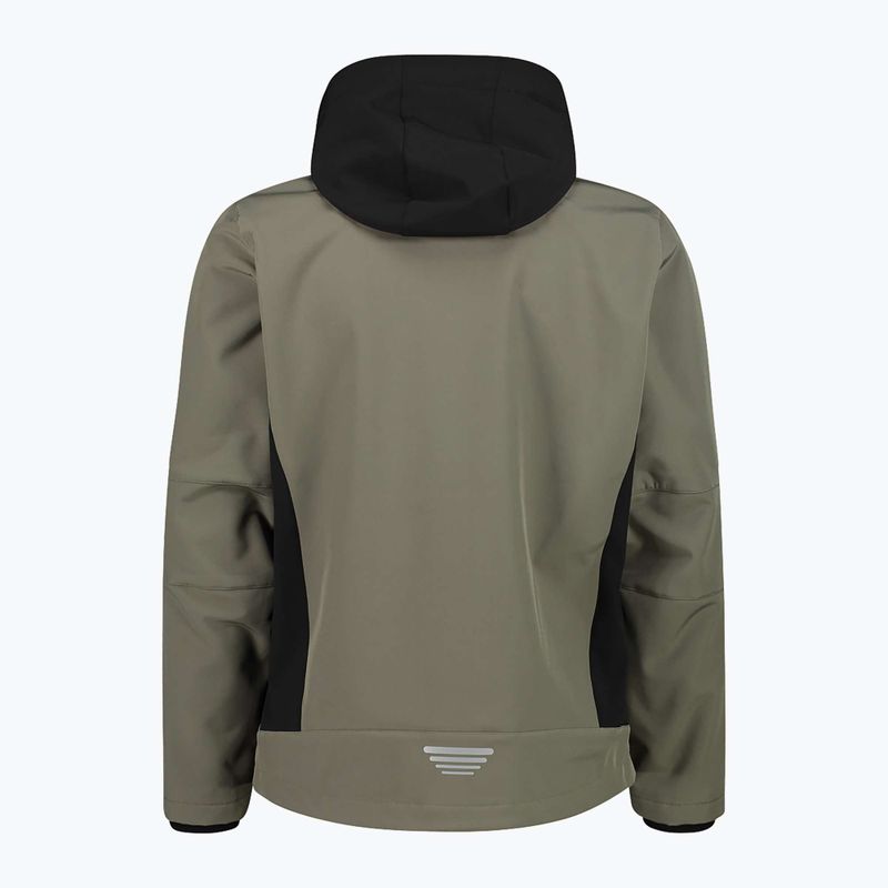 Pánská softshellová bunda CMP 3A01787N olive / nero 2