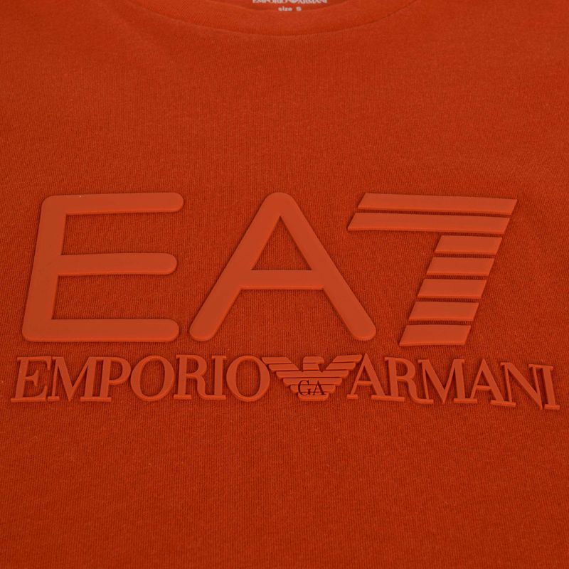 Pánské tričko EA7 Emporio Armani Visibility Cotton Crew rooibos tea 3