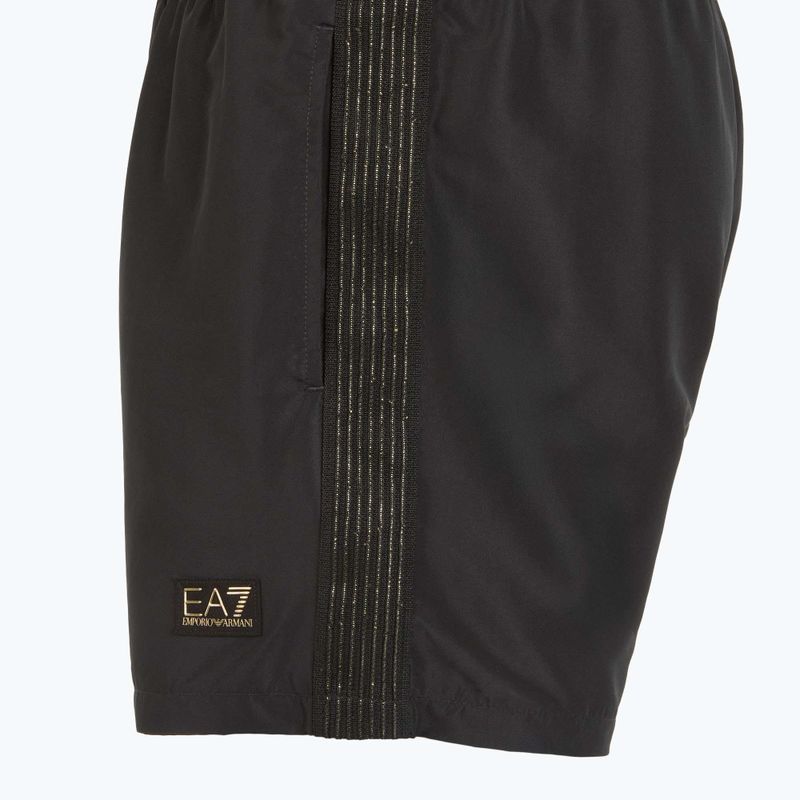Pánské plavecké šortky EA7 Emporio Armani Gold Label Boxer black 3