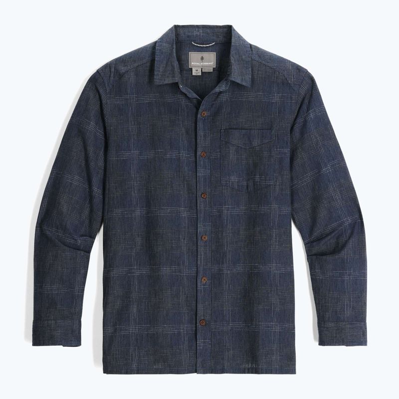 Pánská košile  Royal Robbins Hempline Spaced collins blue 4