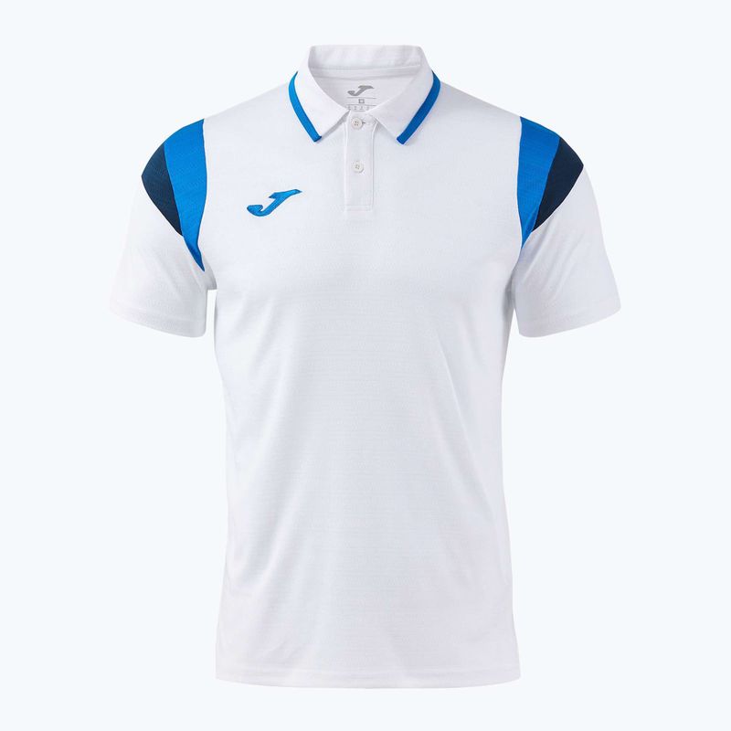 Pánské tenisové tričko Joma Terra Polo white/royal